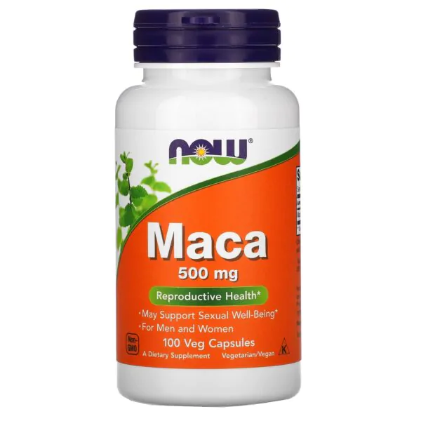 Now Foods Maca 500 Mg Vegetarian Dietary Supplements - 100 Veg Capsules