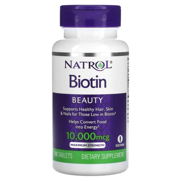 Natrol Biotin Beauty Maximum Strength Tablets 10000 Mcg - 100 Tablets