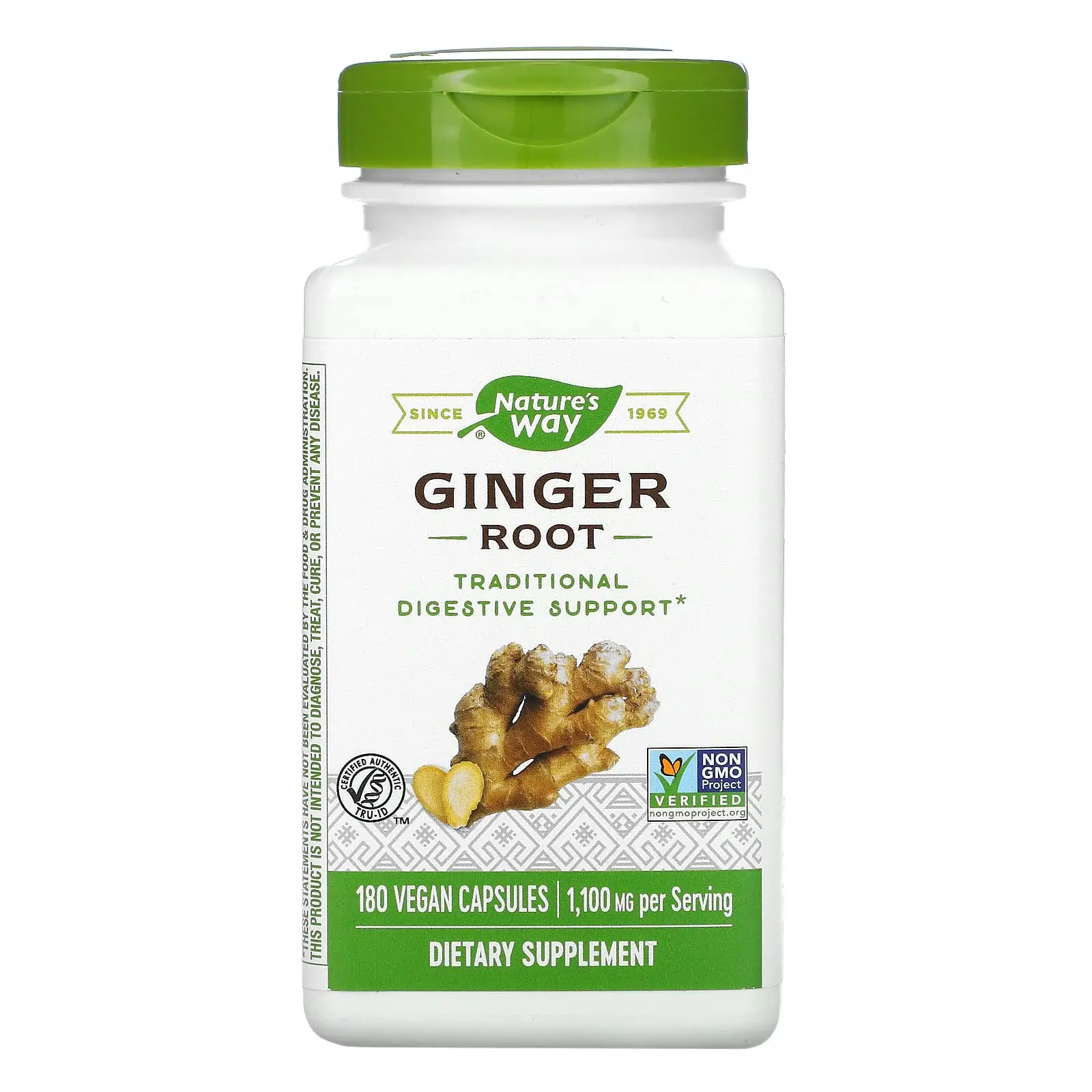 Nature'S Way Ginger Capsules Digestive System Supporter And Enhancer - 550Mg 180 Vegan Capsules Nature'S Way Organic Ginger Supplement Price In Uae