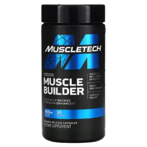 Muscletech Platinum Muscle Builder capsules for strength enhancer