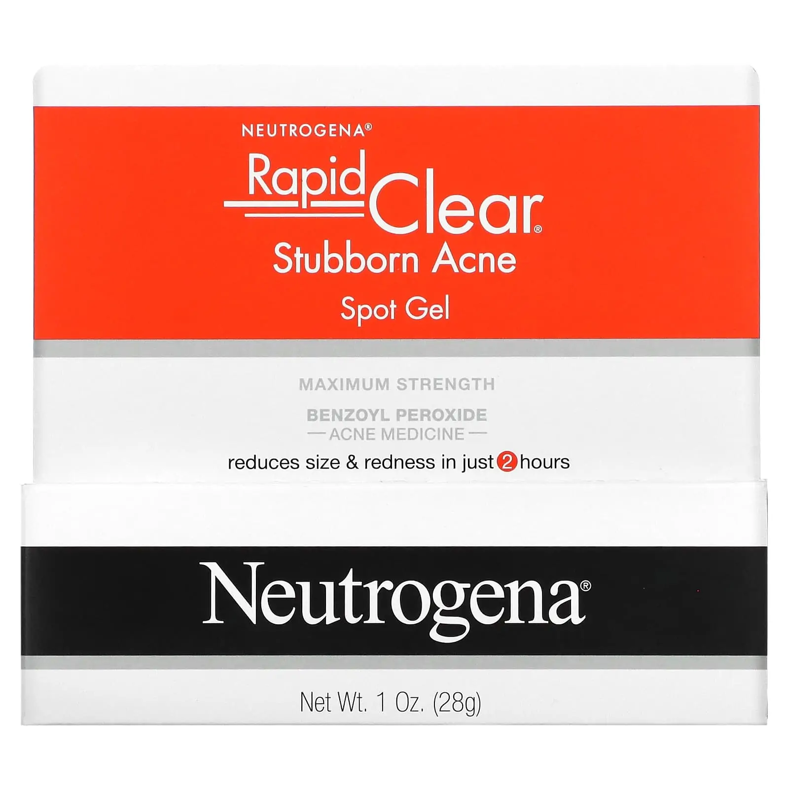 Rapid Clear - Stubborn Acne Spot Gel - Maximum Strength - 1 Oz (28 G) - Neutrogena