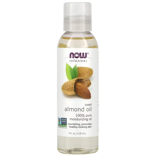 Now Food Solutions Sweet Almond Oil 100% Pure Oil - 4 Fl Oz (118 Ml)