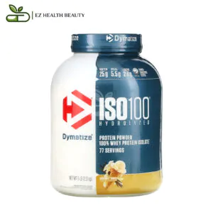 ديماتيز إيزو المتحلل مائيًا Dymatize Iso 100 مصل البروتين المعزول نكهة الفانيليا 2,3 كجم