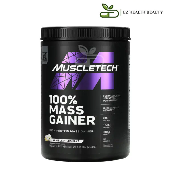 بروتين Mass Gainer  بنكهة فانيليا ميلك شيك من ماسلتيك