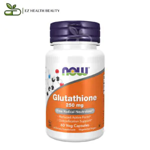 حبوب جلوتاثيون مضاد للأكسدة 250 مجم 60 كبسولة Glutathion Capsules Now Foods