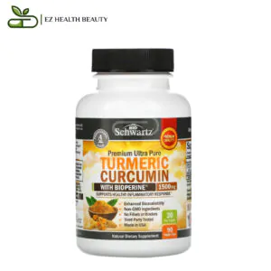 كركمين الكركم مع Bioperine مضاد للالتهاب 500 مجم 90 كبسولة Tumeric Curcumin with Bioperine Bioschwartz