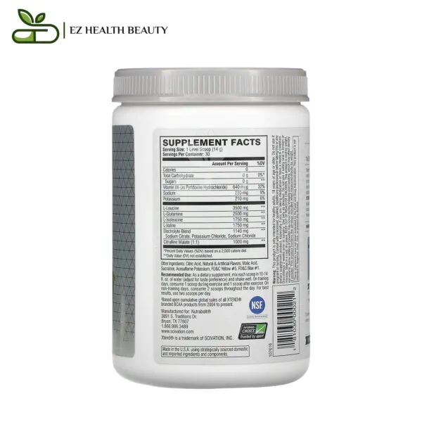 Original 7G Bcaa Powder Xtend Lemon Lime Sqeeze 420 Gm