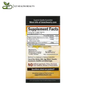 كركمين الكركم مع Bioperine مضاد للالتهاب 500 مجم 90 كبسولة Tumeric Curcumin With Bioperine Bioschwartz