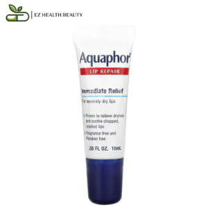 Eucerin aquaphor lip balm provides deep and long-lasting moisture to lips.