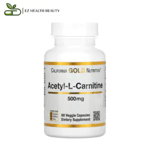 اسيتيل ال كارنيتين كبسولات لدعم الطاقة 500 مجم 60 كبسولة Acetyl-L-Carnitine California Gold Nutrition