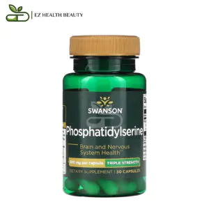 فوسفاتيديل سيرين لصحة الدماغ والجهاز العصبي 300 مجم 30 كبسولة Phosphatidylserine Capsules Swanson