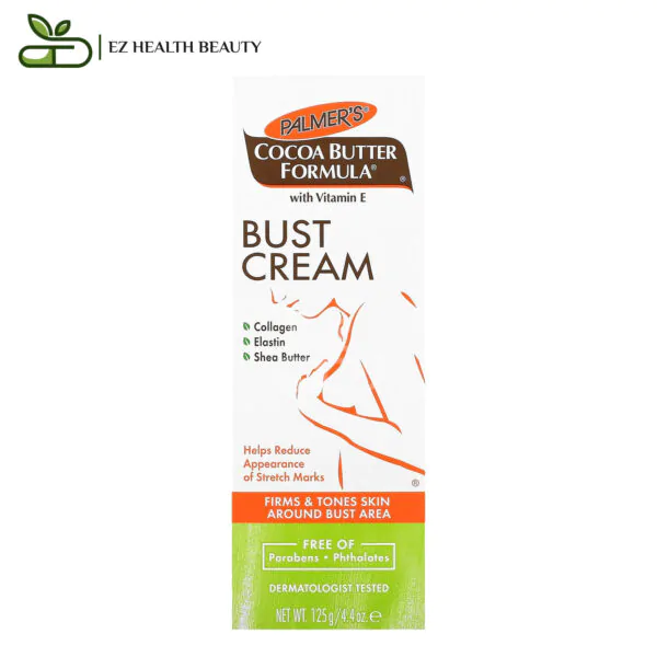 Bust Cream Reduces Stretch Marks With Cocoa Butter Formula And Vitamin E Palmers 4.4 Oz (125 G)