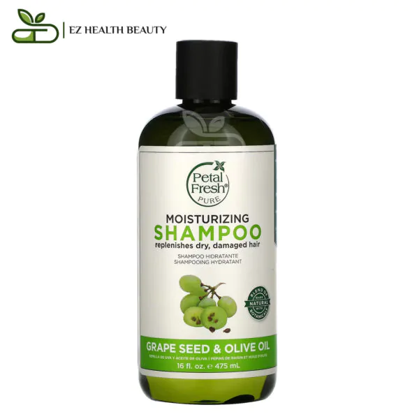 Moisturizing Shampoo Grape Seed &Amp;Amp; Olive Oil Replenishes Dry Hair Petal Fresh 16 Fl Oz (475 Ml)