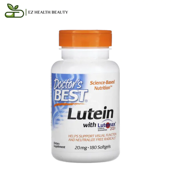 Lutein With Lutemax 2020 To Support Visual Function Doctor'S Best 20 Mg, 180 Softgels