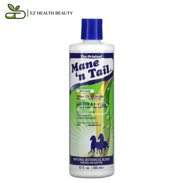 Mane N Tail بلسم ذيل الحصان لتساقط الشعر 355 مل - Mane 'N Tail, Herbal Gro Conditioner, 12 Fl Oz (355 Ml)